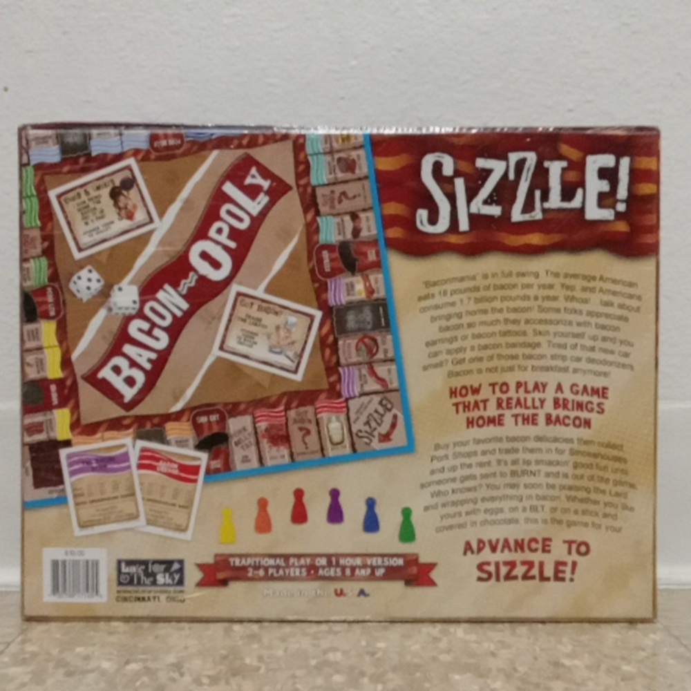 Bacon-Opoly Board Game - Picture 2 of 7